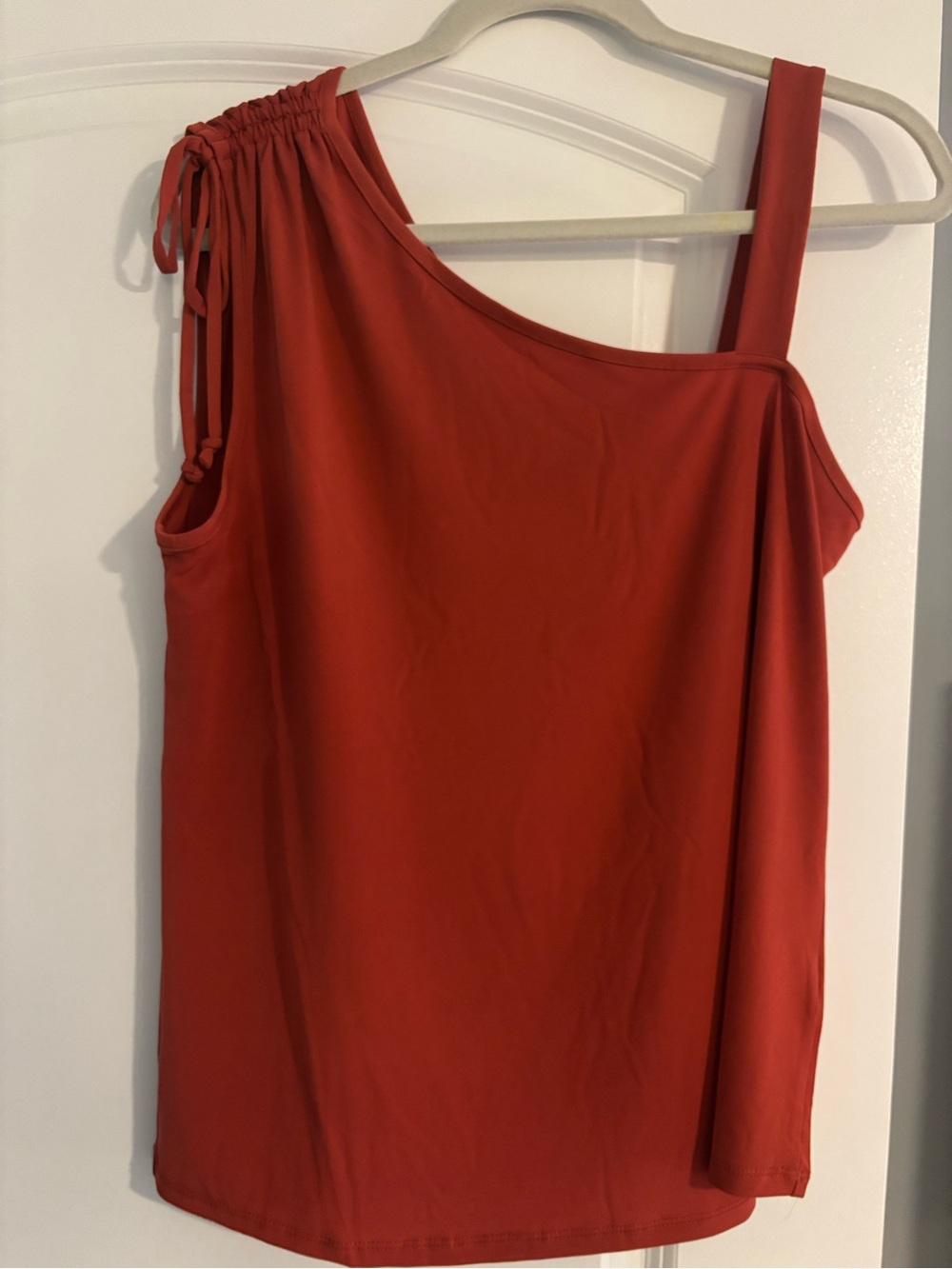 Maurices One-Shoulder Rust Orange Women's blouse